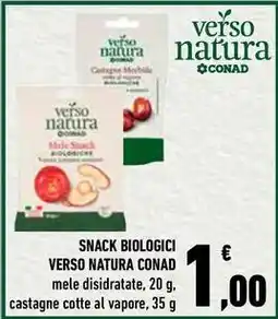 Conad City Snack biologici VERSO NATURA CONAD offerta