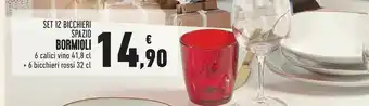 Conad Bormioli set 12 bicchieri offerta