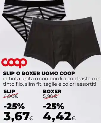 Coop slip o boxer uomo coop