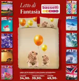 Ipercoop Linea letto bassetti con stampa fotografica offerta