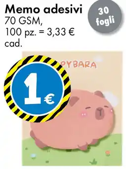 Tedi Memo adesivi offerta