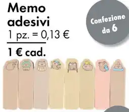 Tedi Memo adesivi offerta