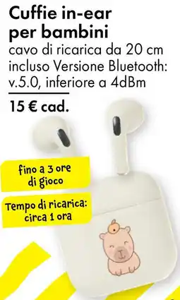 Tedi Cuffie in-ear per bambini offerta