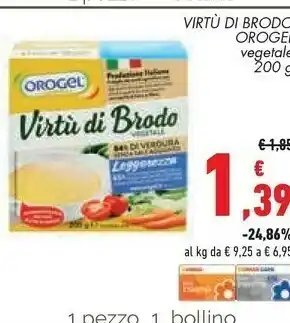 Conad Virtù di brodo vegetale 200 g(ml) offerta