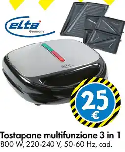 Tedi elta Tostapane multifunzione 3 in 1 offerta