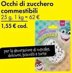 Tedi Occhi di zucchero commestibili offerta