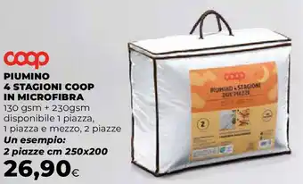 Piumino 4 stagioni coop in microfibra