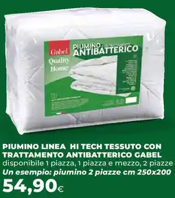 Extracoop Piumino linea hi tech tessuto con trattamento antibatterico GABEL offerta