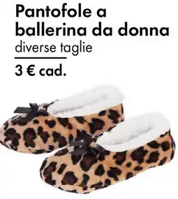 Tedi Pantofole a ballerina da donna offerta