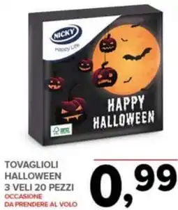 Todis Tovaglioli halloween offerta