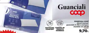 Extracoop Guanciali coop alcuni esempi: guanciale in fibra sostegno morbido offerta