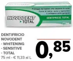 Todis Dentifricio novodent offerta
