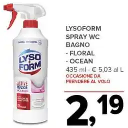 Todis Lysoform spray wc bagno offerta