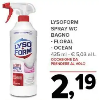 Todis Lysoform spray wc bagno offerta