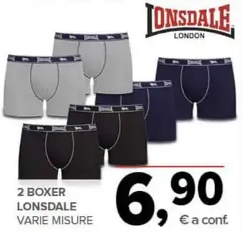 Todis 2 boxer LONSDALE offerta