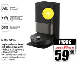 MediaWorld DREAME Aspirapolvere Robot X50 Ultra Complete offerta