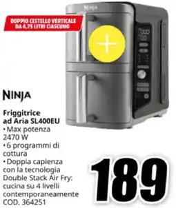 MediaWorld NINJA Friggitrice ad Aria SL400EU offerta