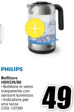 MediaWorld PHILIPS Bollitore HD9339/80 offerta