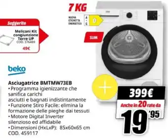 Beko Asciugatrice BMTMW73EB