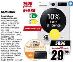 MediaWorld SAMSUNG Lavasciuga WD90DG5B15BE offerta