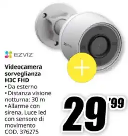 MediaWorld EZVIZ Videocamera sorveglianza H3C FHD offerta