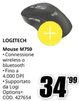 MediaWorld LOGITECH Mouse M750 offerta
