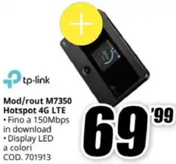 MediaWorld tp-link Mod/rout M7350 Hotspot 4G LTE offerta