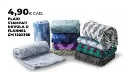 Extracoop Plaid stampati nuvola o flannel offerta