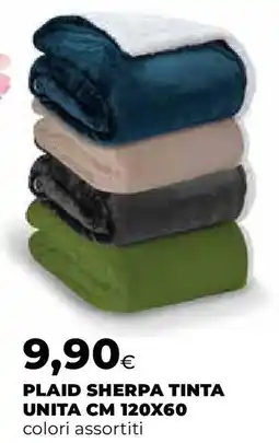 Extracoop Plaid sherpa tinta unita cm 120x60 offerta