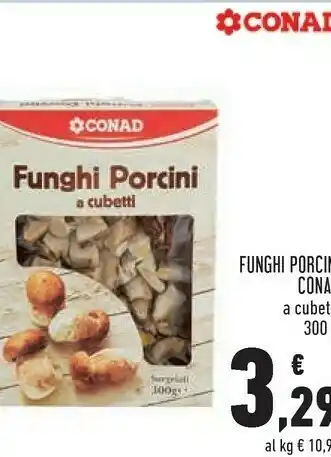 Conad City Conad - funghi porcini a cubetti 300 g(ml) offerta
