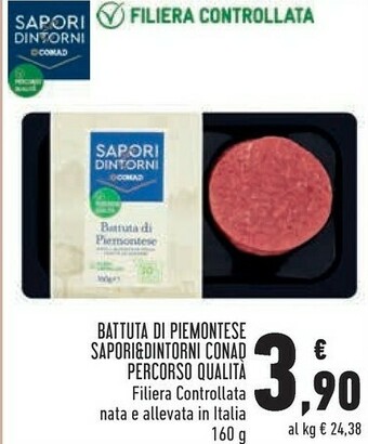 Conad City Conad - battuta di piemontese sapori & dintorni 160 g(ml) offerta