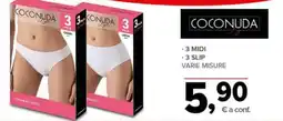 Todis Coconuda - 3 midi - 3 slip offerta