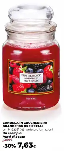 Extracoop Candela in zuccheriera grande 100 ore petali offerta