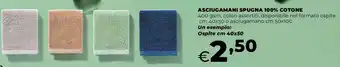 Extracoop Asciugamani spugna 100% cotone offerta