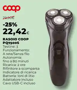 Extracoop RASOIO COOP PQ7500S offerta