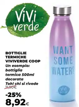 Extracoop Bottiglie termiche viviverde coop offerta