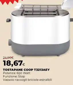 Extracoop TOSTAPANE COOP T3213AEY offerta