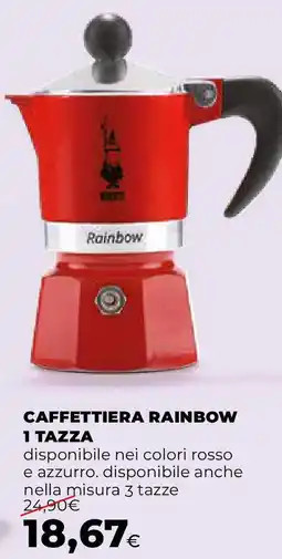Extracoop Caffettiera rainbow 1 tazza offerta