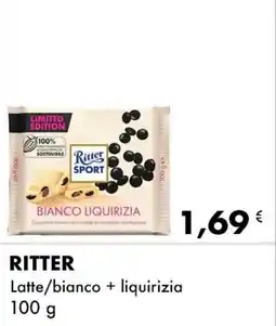 Iper Tosano RITTER Latte/bianco + liquirizia offerta