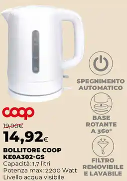 Extracoop BOLLITORE COOP KE0A302-GS offerta