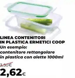 Extracoop Linea contenitori in plastica ermetici COOP offerta