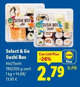 Lidl Select&Go Sushi box offerta