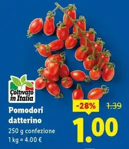 Lidl POMODORI DATTERINO offerta