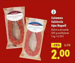 Lidl Salumeo Salsiccia tipo Napoli offerta
