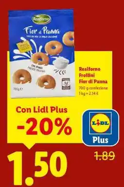 Lidl Realforno Frollini Fior di Panna offerta