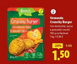 Lidl Vemondo Crunchy Burger offerta