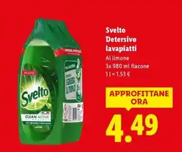 Lidl Svelto Detersivo lavapiatti offerta