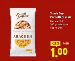 Lidl Snack Day Cornetti di mais offerta