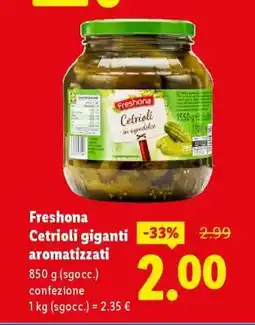 Lidl Freshona Cetrioli giganti aromatizzati offerta