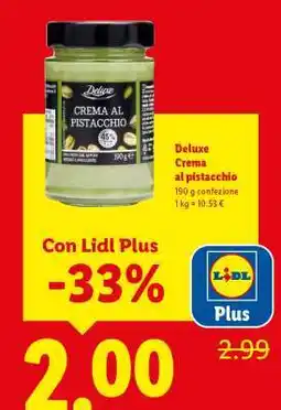 Lidl Deluxe Crema al pistacchio offerta